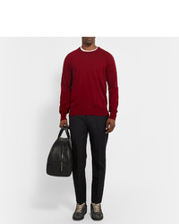 roter Pullover mit einem Rundhalsausschnitt von Maison Margiela