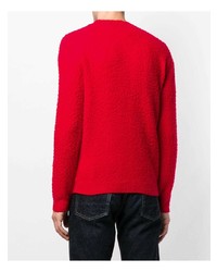roter Pullover mit einem Rundhalsausschnitt von Dondup