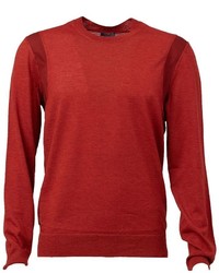 roter Pullover mit einem Rundhalsausschnitt von Lanvin
