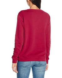 roter Pullover mit einem Rundhalsausschnitt von Lee