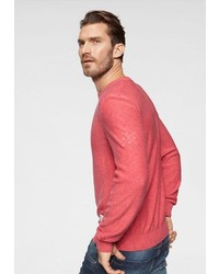 roter Pullover mit einem Rundhalsausschnitt von LERROS
