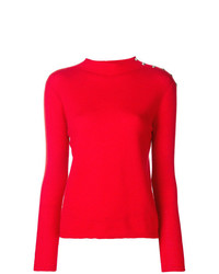 roter Pullover mit einem Rundhalsausschnitt von Liu Jo