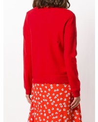 roter Pullover mit einem Rundhalsausschnitt von Chinti & Parker