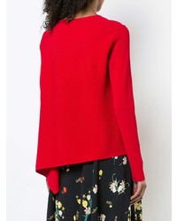 roter Pullover mit einem Rundhalsausschnitt von Derek Lam