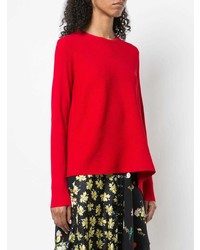 roter Pullover mit einem Rundhalsausschnitt von Derek Lam