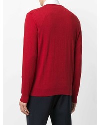 roter Pullover mit einem Rundhalsausschnitt von Etro