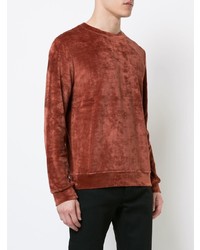 roter Pullover mit einem Rundhalsausschnitt von A.P.C.