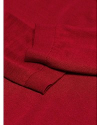 roter Pullover mit einem Rundhalsausschnitt von RED Valentino