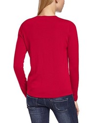 roter Pullover mit einem Rundhalsausschnitt von Maerz