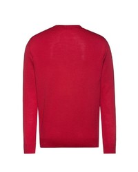 roter Pullover mit einem Rundhalsausschnitt von MAERZ Muenchen