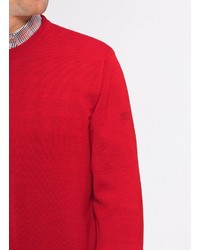 roter Pullover mit einem Rundhalsausschnitt von MAERZ Muenchen