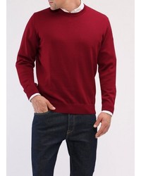 roter Pullover mit einem Rundhalsausschnitt von MAERZ Muenchen