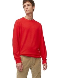 roter Pullover mit einem Rundhalsausschnitt von Marc O'Polo