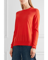 roter Pullover mit einem Rundhalsausschnitt von Proenza Schouler