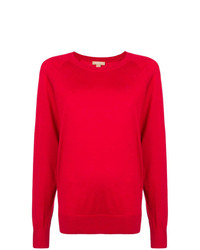 roter Pullover mit einem Rundhalsausschnitt von Michael Kors Collection