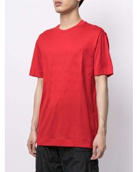 roter Pullover mit einem Rundhalsausschnitt von Emporio Armani
