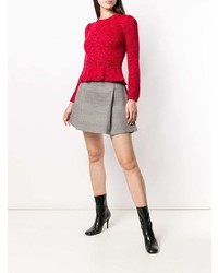 roter Pullover mit einem Rundhalsausschnitt von Isa Arfen