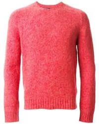 roter Pullover mit einem Rundhalsausschnitt von Polo Ralph Lauren