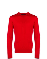 roter Pullover mit einem Rundhalsausschnitt von Ps By Paul Smith