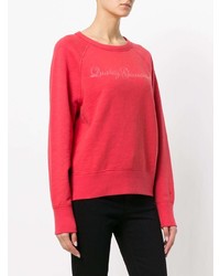 roter Pullover mit einem Rundhalsausschnitt von Rag & Bone