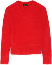 roter Pullover mit einem Rundhalsausschnitt von Rag and Bone