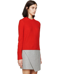 roter Pullover mit einem Rundhalsausschnitt von Rag & Bone