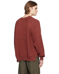 roter Pullover mit einem Rundhalsausschnitt von Jan Jan Van Essche