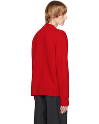 roter Pullover mit einem Rundhalsausschnitt von Givenchy