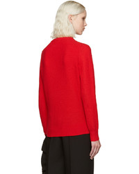 roter Pullover mit einem Rundhalsausschnitt von Kenzo
