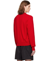 roter Pullover mit einem Rundhalsausschnitt von The Row