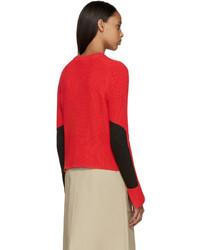 roter Pullover mit einem Rundhalsausschnitt von Rag & Bone