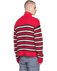roter Pullover mit einem Rundhalsausschnitt von ERL