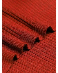 roter Pullover mit einem Rundhalsausschnitt von MM6 MAISON MARGIELA