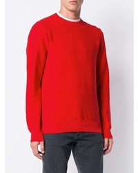 roter Pullover mit einem Rundhalsausschnitt von A.P.C.