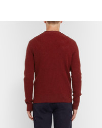 roter Pullover mit einem Rundhalsausschnitt von A.P.C.