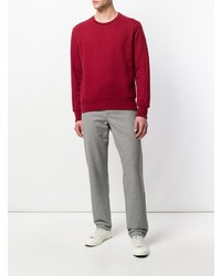 roter Pullover mit einem Rundhalsausschnitt von Natural Selection