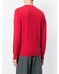 roter Pullover mit einem Rundhalsausschnitt von Eleventy