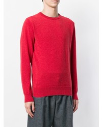 roter Pullover mit einem Rundhalsausschnitt von Eleventy