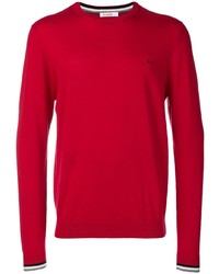 roter Pullover mit einem Rundhalsausschnitt von Sun 68