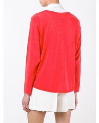 roter Pullover mit einem Rundhalsausschnitt von Lamberto Losani