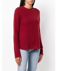 roter Pullover mit einem Rundhalsausschnitt von Aspesi