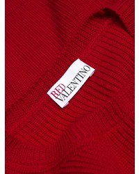 roter Pullover mit einem Rundhalsausschnitt von RED Valentino