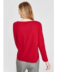 roter Pullover mit einem Rundhalsausschnitt von S.OLIVER RED LABEL