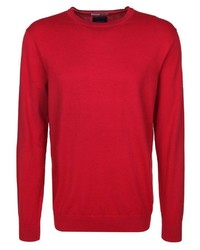 roter Pullover mit einem Rundhalsausschnitt von Scotch & Soda