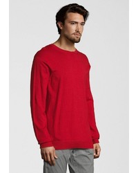 roter Pullover mit einem Rundhalsausschnitt von Scotch & Soda