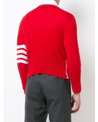 roter Pullover mit einem Rundhalsausschnitt von Thom Browne