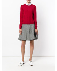 roter Pullover mit einem Rundhalsausschnitt von RED Valentino