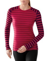 roter Pullover mit einem Rundhalsausschnitt von Smartwool