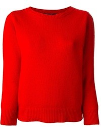roter Pullover mit einem Rundhalsausschnitt von Sofie D'hoore