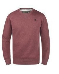 roter Pullover mit einem Rundhalsausschnitt von Solid